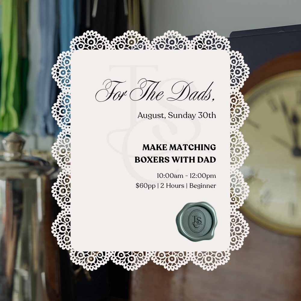 Dad & Me | Father's Day Sewing Workshop